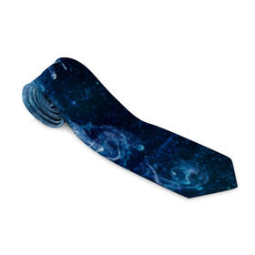 Галстук 3D с принтом Синий космос в Курске, 100% полиэстер | Длина 148 см; Плотность 150-180 г/м2 | big | арт | крупные арты | крупные принты | сумаcшедшие арты