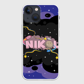 Чехол для iPhone 13 mini с принтом Nikol space в Курске,  |  | nikol | nikolcrazyfamily