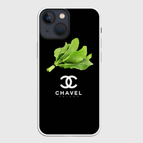 Чехол для iPhone 13 mini с принтом Chavel в Курске,  |  | chanel | антитренд | шанель