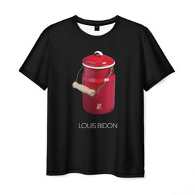 Мужская футболка 3D с принтом Louis Bidon в Курске, 100% полиэфир | прямой крой, круглый вырез горловины, длина до линии бедер | Тематика изображения на принте: антитренд | луи витон