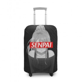 Чехол для чемодана 3D с принтом Anime (Senpai 5) в Курске, 86% полиэфир, 14% спандекс | двустороннее нанесение принта, прорези для ручек и колес | ahegao | anime | manga | sempai | senpai | аниме | ахегао | манга | семпай | сенпай