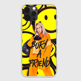 Чехол для iPhone 12 Pro Max с принтом Billie Eilish Выкинь Друга в Курске, Силикон |  | billie eilish | bury a friend | билли айлиш | надпись | певица | с надписью | цитата | цитаты