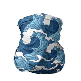 Бандана-труба 3D с принтом Морские волны в Курске, 100% полиэстер, ткань с особыми свойствами — Activecool | плотность 150‒180 г/м2; хорошо тянется, но сохраняет форму | Тематика изображения на принте: background | blue | drawing | element | fashion | foam | graphics | illustration | ocean | picture | sea | storm | style | water | waves | wind | ветер | вода | волны | графика | иллюстрация | картинка | мода | море | морские | океан | пена | ри