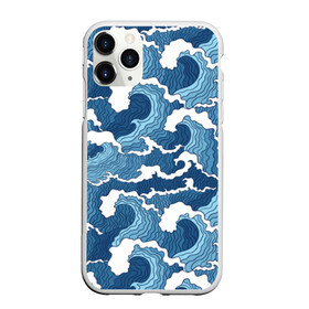 Чехол для iPhone 11 Pro Max матовый с принтом Морские волны в Курске, Силикон |  | background | blue | drawing | element | fashion | foam | graphics | illustration | ocean | picture | sea | storm | style | water | waves | wind | ветер | вода | волны | графика | иллюстрация | картинка | мода | море | морские | океан | пена | ри