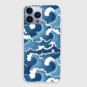 Чехол для iPhone 13 Pro Max с принтом Морские волны в Курске,  |  | background | blue | drawing | element | fashion | foam | graphics | illustration | ocean | picture | sea | storm | style | water | waves | wind | ветер | вода | волны | графика | иллюстрация | картинка | мода | море | морские | океан | пена | ри