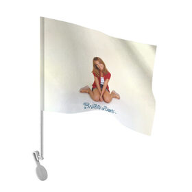 Флаг для автомобиля с принтом Oldschool Britney в Курске, 100% полиэстер | Размер: 30*21 см | britney | britneyspears | glitch | icon | jean | pop | princess | spears | usa | бритни | бритниспирс | глич | джин | поп | работа | спирс | сша
