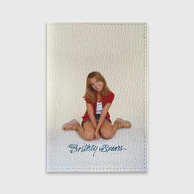 Обложка для паспорта матовая кожа с принтом Oldschool Britney в Курске, натуральная матовая кожа | размер 19,3 х 13,7 см; прозрачные пластиковые крепления | Тематика изображения на принте: britney | britneyspears | glitch | icon | jean | pop | princess | spears | usa | бритни | бритниспирс | глич | джин | поп | работа | спирс | сша