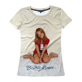 Женская футболка 3D с принтом Oldschool Britney в Курске, 100% полиэфир ( синтетическое хлопкоподобное полотно) | прямой крой, круглый вырез горловины, длина до линии бедер | britney | britneyspears | glitch | icon | jean | pop | princess | spears | usa | бритни | бритниспирс | глич | джин | поп | работа | спирс | сша