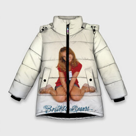 Зимняя куртка для девочек 3D с принтом Oldschool Britney в Курске, ткань верха — 100% полиэстер; подклад — 100% полиэстер, утеплитель — 100% полиэстер. | длина ниже бедра, удлиненная спинка, воротник стойка и отстегивающийся капюшон. Есть боковые карманы с листочкой на кнопках, утяжки по низу изделия и внутренний карман на молнии. 

Предусмотрены светоотражающий принт на спинке, радужный светоотражающий элемент на пуллере молнии и на резинке для утяжки. | britney | britneyspears | glitch | icon | jean | pop | princess | spears | usa | бритни | бритниспирс | глич | джин | поп | работа | спирс | сша