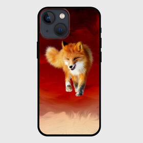Чехол для iPhone 13 mini с принтом Огненная Лиса в Курске,  |  | fire fox | firefox | fox | fox say | ylvis   the fox | главное фыр | кицунэ | лиза | лиса | лисичка | мемасики | мемы | огонь | фыр фыр | хитрая лиса | я хочу фырфыр