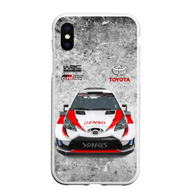 Чехол для iPhone XS Max матовый с принтом WRC Toyota в Курске, Силикон | Область печати: задняя сторона чехла, без боковых панелей | Тематика изображения на принте: auto | car | championship | race | rally | toyota | world | wrc | авто | гонки | машина | ралли | трасса | трек | чемпионат