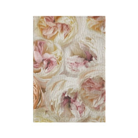 Обложка для паспорта матовая кожа с принтом Нежные Пионы в Курске, натуральная матовая кожа | размер 19,3 х 13,7 см; прозрачные пластиковые крепления | букет | красивый | милый | пион | роза | розовый | розочка | свадебный | флористика | цветок | цветы