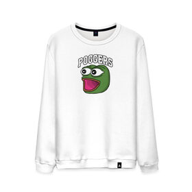 Мужской свитшот хлопок с принтом Pepe в Курске, 100% хлопок |  | bad | dab | frog | good | kek | make pepe great again | pepe | sad | sad frog | vote for pepe | кек | лягушка | мем | мемы | пепе | со смыслом | фрог