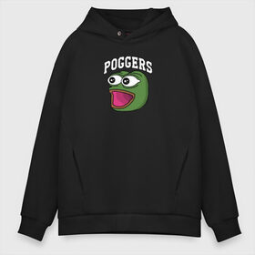 Мужское худи Oversize хлопок с принтом Pepe в Курске, френч-терри — 70% хлопок, 30% полиэстер. Мягкий теплый начес внутри —100% хлопок | боковые карманы, эластичные манжеты и нижняя кромка, капюшон на магнитной кнопке | bad | dab | frog | good | kek | make pepe great again | pepe | sad | sad frog | vote for pepe | кек | лягушка | мем | мемы | пепе | со смыслом | фрог