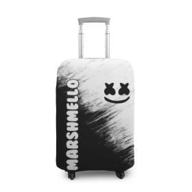 Чехол для чемодана 3D с принтом Marshmello 3 в Курске, 86% полиэфир, 14% спандекс | двустороннее нанесение принта, прорези для ручек и колес | dj | fortnite | marshmello | music | дж | зефир | маршмелоу | музыка | форнайт | фортнайт