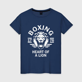 Женская футболка хлопок с принтом Бокс - сердце льва в Курске, 100% хлопок | прямой крой, круглый вырез горловины, длина до линии бедер, слегка спущенное плечо | box | boxing | bruce lee | champion | dragon | fight | fighter | judo | muay thai | team | tiger | ufc | али | боевые | боец | бой | бокс | боксер | борьба | брюс ли | воин | дзюдо | дракон | единоборства | искусство | карате | контакт | кулак | лев