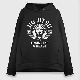 Женское худи Oversize хлопок с принтом Jiu Jitsu в Курске, френч-терри — 70% хлопок, 30% полиэстер. Мягкий теплый начес внутри —100% хлопок | боковые карманы, эластичные манжеты и нижняя кромка, капюшон на магнитной кнопке | box | boxing | bruce lee | champion | dragon | fight | fighter | judo | muay thai | team | tiger | ufc | али | боевые | боец | бой | бокс | боксер | борьба | брюс ли | воин | дзюдо | дракон | единоборства | искусство | карате | контакт | кулак | лев