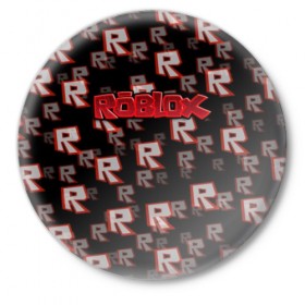 Значок с принтом Roblox в Курске,  металл | круглая форма, металлическая застежка в виде булавки | 