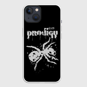 Чехол для iPhone 13 с принтом The Prodigy логотип в Курске,  |  | 2019 | album | art | break | dance | logo | music | prodigy | брейк | граффити | группа | заставка | лого | логотип | музыка | муравей | новый альбом | обложка альбома | продиджи