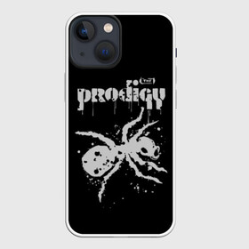 Чехол для iPhone 13 mini с принтом The Prodigy логотип в Курске,  |  | 2019 | album | art | break | dance | logo | music | prodigy | брейк | граффити | группа | заставка | лого | логотип | музыка | муравей | новый альбом | обложка альбома | продиджи