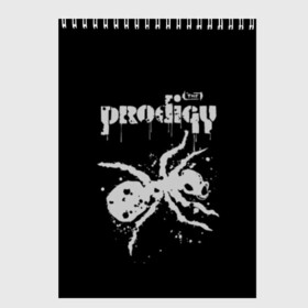 Скетчбук с принтом The Prodigy логотип в Курске, 100% бумага
 | 48 листов, плотность листов — 100 г/м2, плотность картонной обложки — 250 г/м2. Листы скреплены сверху удобной пружинной спиралью | Тематика изображения на принте: 2019 | album | art | break | dance | logo | music | prodigy | брейк | граффити | группа | заставка | лого | логотип | музыка | муравей | новый альбом | обложка альбома | продиджи