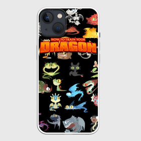 Чехол для iPhone 13 с принтом How to Train Your Dragon в Курске,  |  | dragon | how | to train | your | астрид | беззубик | викинги | всадник | дракон | как | ночная | олух | приручить | фурия | фэнтези