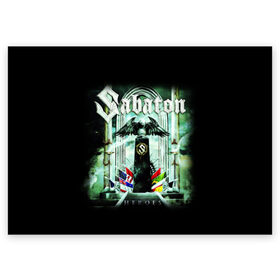 Поздравительная открытка с принтом Sabaton в Курске, 100% бумага | плотность бумаги 280 г/м2, матовая, на обратной стороне линовка и место для марки
 | heavy metal | metal | sabaton | группы | метал | музыка | пауэр метал | рок | сабатон | хэви метал