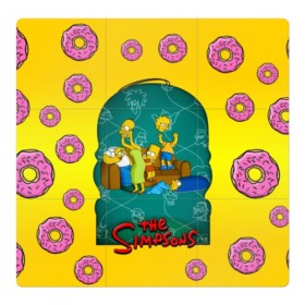 Магнитный плакат 3Х3 с принтом Симпсоны (3) в Курске, Полимерный материал с магнитным слоем | 9 деталей размером 9*9 см | bart | homer | lisa | simpsons | барт | гомер | лиза | мардж | пончик | симпсоны