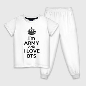 Детская пижама хлопок с принтом BTS & Keep Caalm в Курске, 100% хлопок |  брюки и футболка прямого кроя, без карманов, на брюках мягкая резинка на поясе и по низу штанин
 | Тематика изображения на принте: army | bad | boy | bts | btsarmy | calm | exo | jhope | jimin | jin | jungkook | k pop | keep | keep calm | kpop | mon | monster | rap | suga | wings | бтс | кип калм | кпоп | поп