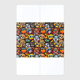 Магнитный плакат 2Х3 с принтом Веселые собаки в Курске, Полимерный материал с магнитным слоем | 6 деталей размером 9*9 см | бульдог | голубые глаза | доберман | животные | жирафы | котики | милые | олени | разноцветные | собаки | хаски | яркие