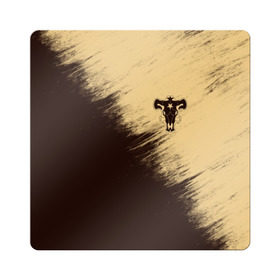 Магнит виниловый Квадрат с принтом Черный Клевер (Черный Бык) 4 в Курске, полимерный материал с магнитным слоем | размер 9*9 см, закругленные углы | anime | black | black bull | black clover | bull | clover | аниме | аста | астер | бык | клевер | черный | чёрный бык | черный клевер