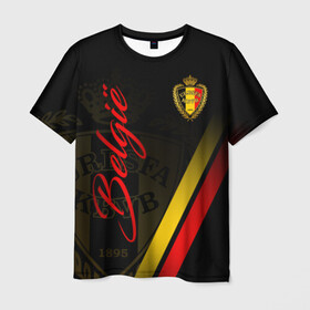 Мужская футболка 3D с принтом Бельгия в Курске, 100% полиэфир | прямой крой, круглый вырез горловины, длина до линии бедер | belgie | belgien | belgique | belgium | diables rouges | rode duivels | бельгийская сборная | бельгия | красные дьяволы | сборная бельгии | сборная бельгии по футболу | форма