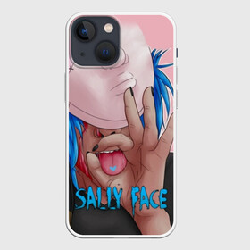 Чехол для iPhone 13 mini с принтом Sally Face в Курске,  |  | sally face | игра | компьютерная игра | лицо | маска | протез | салли фейс | школа | шрамы