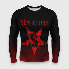 Мужской рашгард 3D с принтом Sepultura в Курске,  |  | sepultura | грув метал | группы | дэт метал | метал | музыка | рок | трэш метал