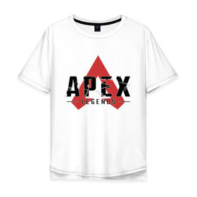 Мужская футболка хлопок Oversize с принтом Apex Legends Logo в Курске, 100% хлопок | свободный крой, круглый ворот, “спинка” длиннее передней части | Тематика изображения на принте: apex | apex legends | bangalor | bloodhound | caustic | gibraltar | legends | lifeline | logo | mirage | pathfinder | titanfall | wraith | апекс