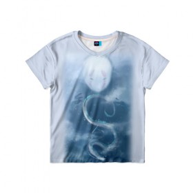 Детская футболка 3D с принтом Унесённые призраками в Курске, 100% гипоаллергенный полиэфир | прямой крой, круглый вырез горловины, длина до линии бедер, чуть спущенное плечо, ткань немного тянется | аниме | безликий | сэн и таинственное исчезновение тихиро | унесённые призраками | хаку | хаяо миядзаки