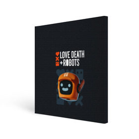 Холст квадратный с принтом Love, Death & Robots в Курске, 100% ПВХ |  | cartoon | death | fantasy | heavy | horror | metal | miller | netflix | robots | tim | witness | любовь | миллер | мультфильм | робот | роботы | тим | ужасы | фэнтези