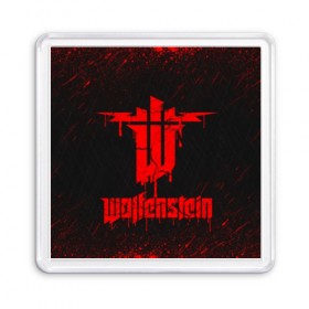 Магнит 55*55 с принтом Wolfenstein в Курске, Пластик | Размер: 65*65 мм; Размер печати: 55*55 мм | castle wolfenstein | game | machinegames | wolfenstein | волчий камень | вольфенштейн | игра