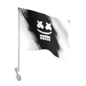 Флаг для автомобиля с принтом Marshmello 4 в Курске, 100% полиэстер | Размер: 30*21 см | dj | fortnite | marshmello | music | дж | зефир | маршмелоу | музыка | форнайт | фортнайт