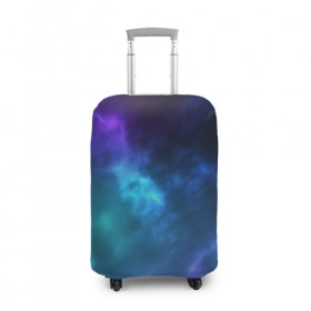 Чехол для чемодана 3D с принтом Космос в Курске, 86% полиэфир, 14% спандекс | двустороннее нанесение принта, прорези для ручек и колес | астрономия | звезды | космос | краски | небо | ночь | облака | текстура | фиолетовый | яркий