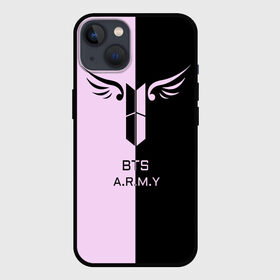 Чехол для iPhone 13 с принтом BTS A.R.M.Y в Курске,  |  | Тематика изображения на принте: army | bad | boy | bts | btsarmy | exo | jhope | jimin | jin | jungkook | k pop | kpop | mon | monster | rap | suga | wings | бтс | кпоп | поп