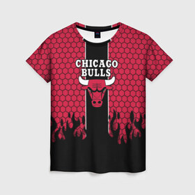 Женская футболка 3D с принтом CHICAGO BULLS в Курске, 100% полиэфир ( синтетическое хлопкоподобное полотно) | прямой крой, круглый вырез горловины, длина до линии бедер | chicago bulls | chicago bulls jordan | nba chicago bulls | nike chicago bulls | баскетбол нба | лейкерс чикаг | нба | чикаго атланта | чикаго буллз | чикаго буллз 2019 | чикаго буллз атланта