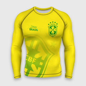 Мужской рашгард 3D с принтом Бразилия в Курске,  |  | brasil | brazil | бразилия | бразильская сборная | сборная бразилии | сборная бразилии по футболу | сборные | форма | футбол | футбольные сборные | чемпиона | чемпионат мира
