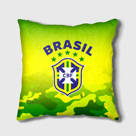 Подушка 3D с принтом Бразилия в Курске, наволочка – 100% полиэстер, наполнитель – холлофайбер (легкий наполнитель, не вызывает аллергию). | состоит из подушки и наволочки. Наволочка на молнии, легко снимается для стирки | brasil | brazil | бразилия | бразильская сборная | сборная бразилии | сборная бразилии по футболу | сборные | форма | футбол | футбольные сборные | чемпиона | чемпионат мира
