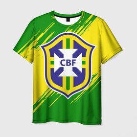 Мужская футболка 3D с принтом Бразилия в Курске, 100% полиэфир | прямой крой, круглый вырез горловины, длина до линии бедер | brasil | brazil | бразилия | бразильская сборная | сборная бразилии | сборная бразилии по футболу | сборные | форма | футбол | футбольные сборные | чемпиона | чемпионат мира