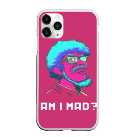 Чехол для iPhone 11 Pro Max матовый с принтом Am I MAD? в Курске, Силикон |  | game | games | hotline miami | mad | neon | rerto | retrowave | vhs | америка | безумие | игра | игры | неон | ретро | ретровейв | старое | хотлайн майами