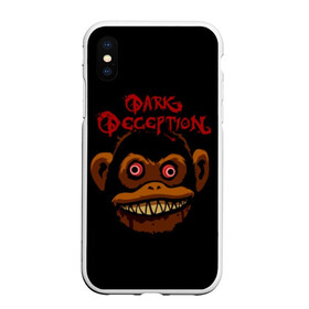 Чехол для iPhone XS Max матовый с принтом Dark Deception 1 в Курске, Силикон | Область печати: задняя сторона чехла, без боковых панелей | dark | dark deception | deception | five night | fnaf | game | horror | дарк десепшен | игра