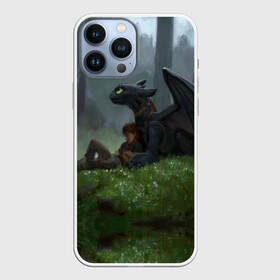 Чехол для iPhone 13 Pro Max с принтом Верные друзья в Курске,  |  | Тематика изображения на принте: dragon | how | to train | your | астрид | беззубик | викинги | всадник | дракон | как | ночная | олух | приручить | фурия | фэнтези