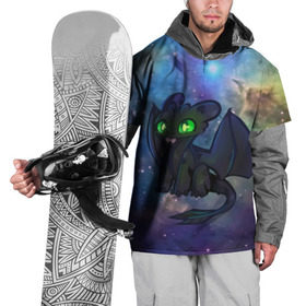 Накидка на куртку 3D с принтом ночная фурия в Курске, 100% полиэстер |  | Тематика изображения на принте: 