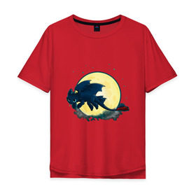 Мужская футболка хлопок Oversize с принтом Как приручить дракона в Курске, 100% хлопок | свободный крой, круглый ворот, “спинка” длиннее передней части | 